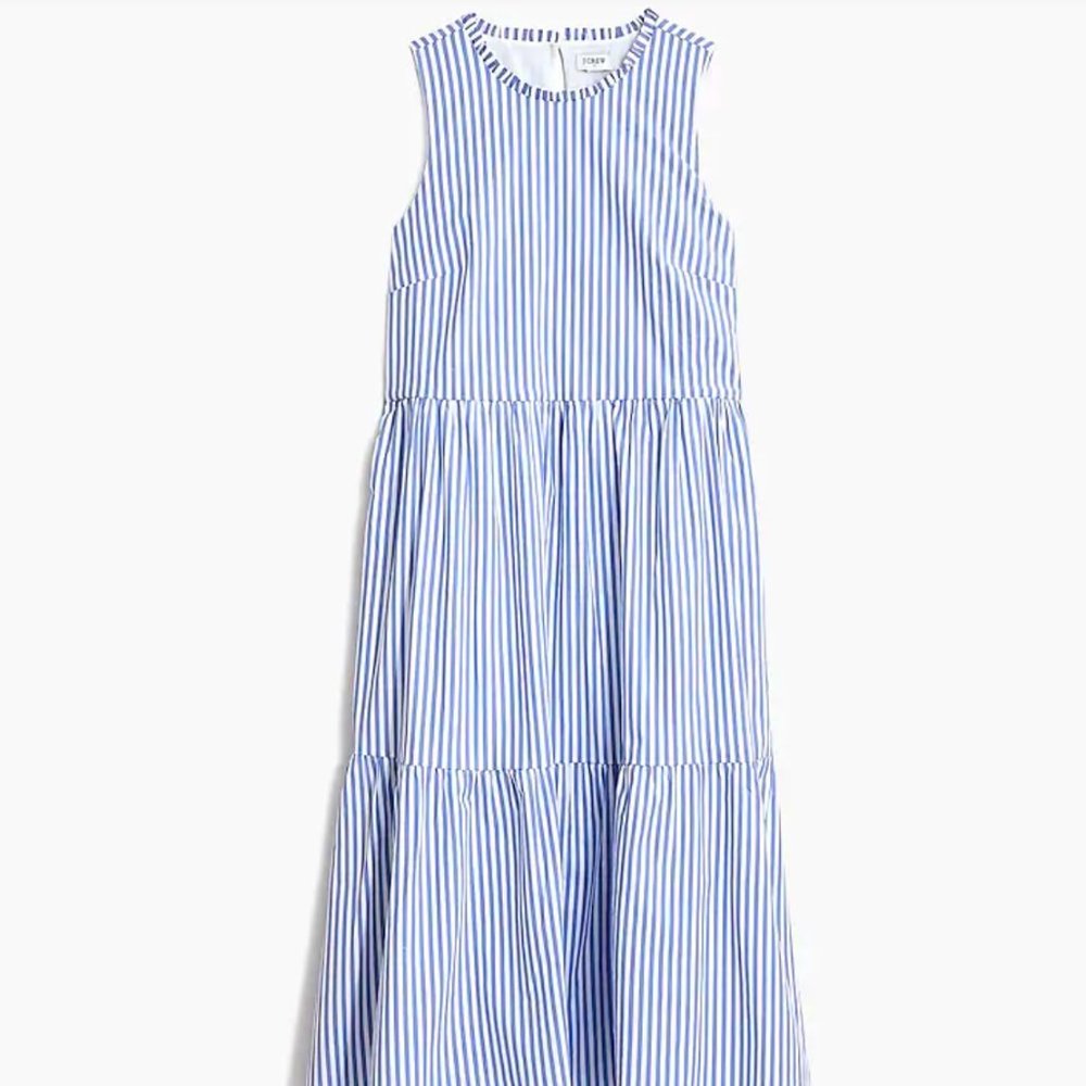SOLD🚫- JCrew Tiered Striped Dress